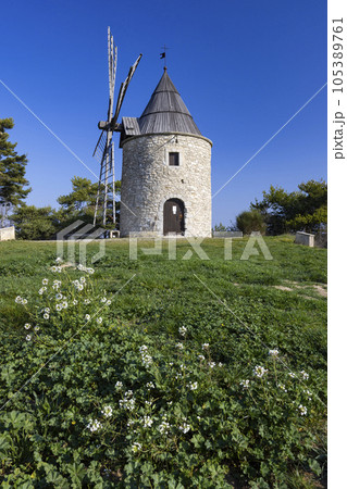 Montfuron Windmill (Moulin Saint-Elzear de Montfuron) in Provence, Alpes-de-Haute-Provence, France Montfuron Windmill (Moulin Saint-Elzear de Montfuron) in Provence, Alpes-de-Haute-Provence, France 105389761