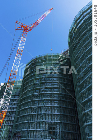 バイオマス発電所の建設現場 バイオマス発電所の建設現場 105391648