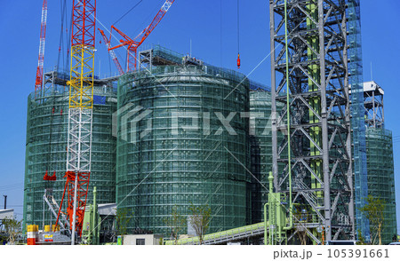 バイオマス発電所の建設現場 105391661
