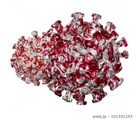 3d virus cells divide isolated. 3d render illustration 3d virus cells divide isolated. 3d render illustration 105392203