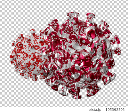 3d virus cells divide isolated. 3d render illustration 3d virus cells divide isolated. 3d render illustration 105392203