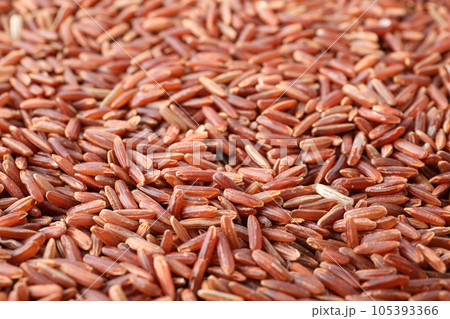 Closeup view of brown rice as background Closeup view of brown rice as background 105393366