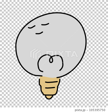 可愛燈泡關閉的插圖 105395750