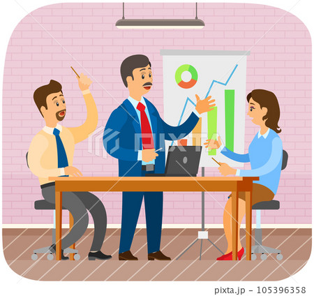Project management and financial report concept. Consulting team work, business analysis planning Project management and financial report concept. Consulting team work, business analysis planning 105396358