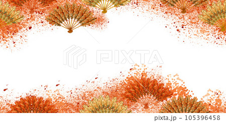 Watercolor banner of autumn red and orange maple leaves Watercolor banner of autumn red and orange maple leaves 105396458