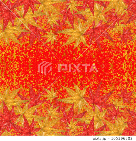 Watercolor autumn frame of red and orange maple leaves Watercolor autumn frame of red and orange maple leaves 105396502