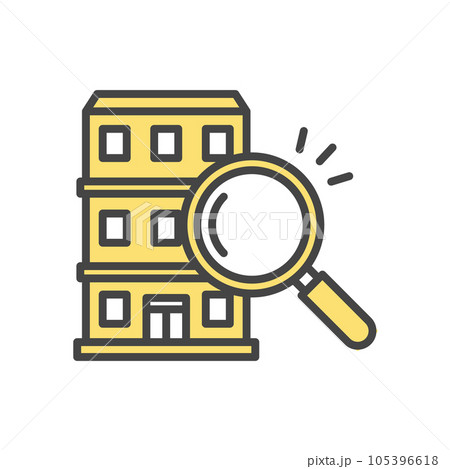 マンション、アパートを探すアイコン お部屋探しアイコン マンション、アパートを探すアイコン お部屋探しアイコン 105396618
