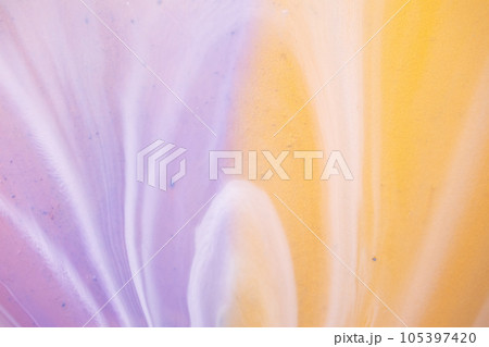 Abstract created using the technique of liquid acrylic. Abstract ethereal swirl. Trendy wallpaper. 105397420