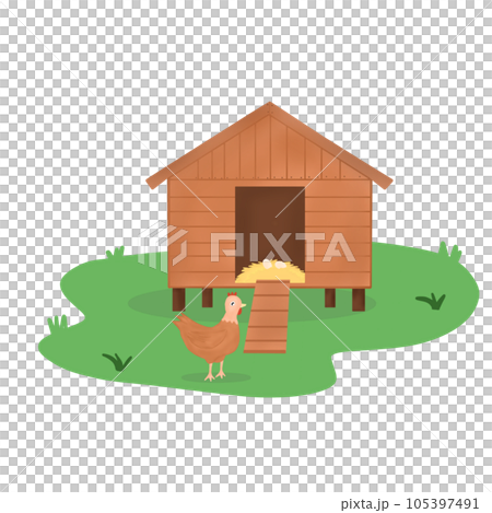 Chiken and house chiken Chiken and house chiken 105397491