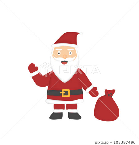 santa claus with bag santa claus with bag 105397496