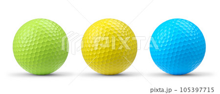Set of golf ball isolated on white background 105397715