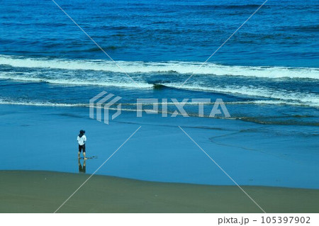 茨城・鉾田から眺める… 大海原・太平洋 105397902