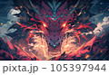 ドラゴン　背景 105397944