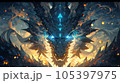 ドラゴン　背景 105397975