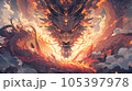 ドラゴン　背景 105397978