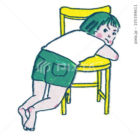大好きな椅子を守る女の子 大好きな椅子を守る女の子 105399611