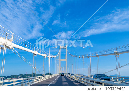 白鳥大橋の主塔およびケーブル 105399663