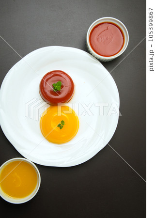 ダイエットにぴったりなトマト寒天と、夏に爽やかな酸味と甘みがおいしいオレンジ寒天 ダイエットにぴったりなトマト寒天と、夏に爽やかな酸味と甘みがおいしいオレンジ寒天 105399867