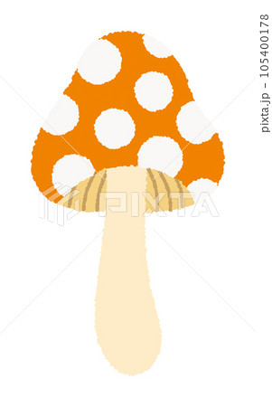 きのこの手書きベクターイラスト／秋の植物・食材 105400178