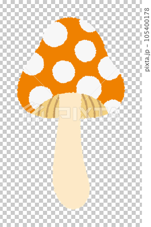 きのこの手書きベクターイラスト／秋の植物・食材 105400178