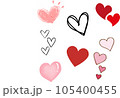 ハート　イラスト 105400455