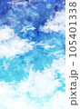 水彩画風の青空 105401338