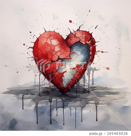 1,300+ Broken Heart Drawing Stock Photos, Pictures & Royalty-Free