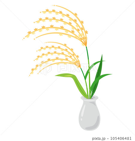 花瓶に入ったススキ 花瓶に入ったススキ 105406481