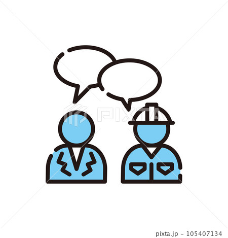 仕事　ヘルメット　アイコン 105407134