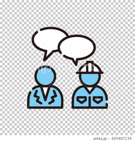 仕事　ヘルメット　アイコン 105407134