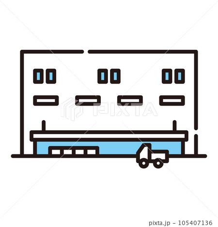 物流センター　配送センター　アイコン 105407136