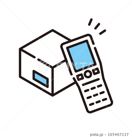 バーコードリーダー　ハンディターミナル　アイコン 105407137