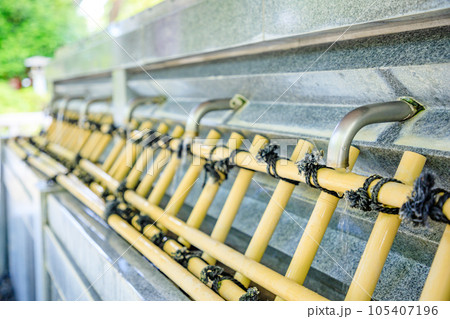 初夏の筥崎宮の手水 福岡県東区 初夏の筥崎宮の手水 福岡県東区 105407196