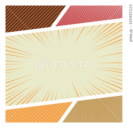 背景素材_漫画_カラフル 105407223