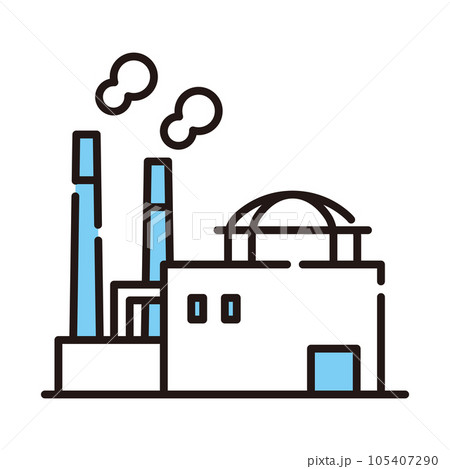 コンビナート 製造 工場 アイコン コンビナート 製造 工場 アイコン 105407290