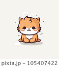 かわいい犬のイラスト 105407422