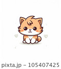かわいい犬のイラスト 105407425