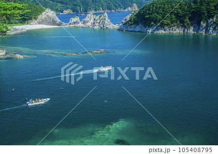 夏の三陸海岸 105408795