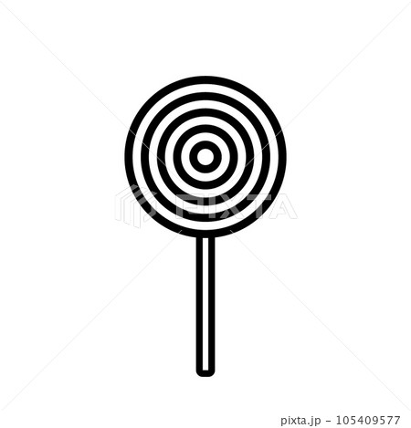 Candy icon on white. 105409577