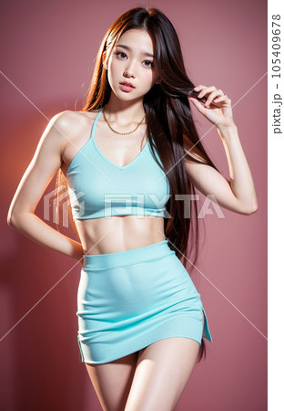 AI生成画像【人物】ロングヘアの女性 AI生成画像【人物】ロングヘアの女性 105409678