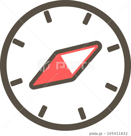 コンパスのシンプルなピクトグラム コンパスのシンプルなピクトグラム 105411832