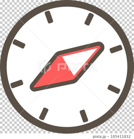 コンパスのシンプルなピクトグラム コンパスのシンプルなピクトグラム 105411832