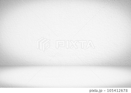 Empty gray concrete floor studio room background 105412678