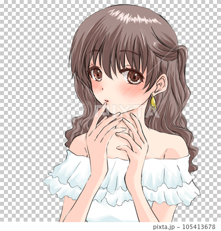 A shy girl A shy girl 105413678