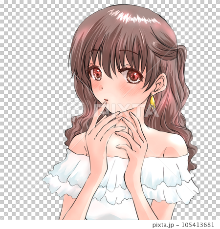 A shy girl 105413681