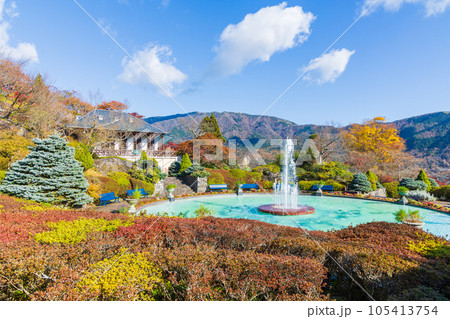 日本屈指の観光地 箱根の秋 紅葉の箱根強羅公園 日本屈指の観光地 箱根の秋 紅葉の箱根強羅公園 105413754