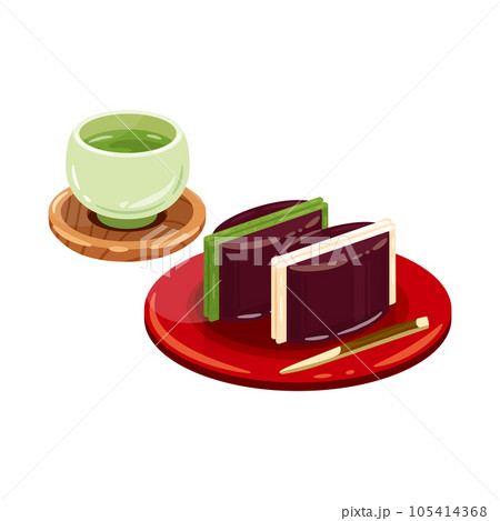 お茶 鯨羊羹 合盛り お茶 鯨羊羹 合盛り 105414368