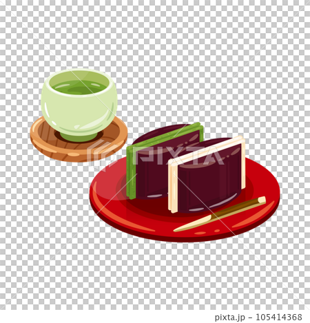 お茶 鯨羊羹 合盛り お茶 鯨羊羹 合盛り 105414368