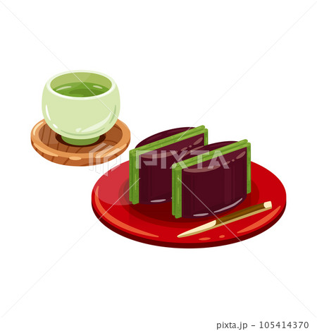 お茶　鯨羊羹　よもぎ 105414370