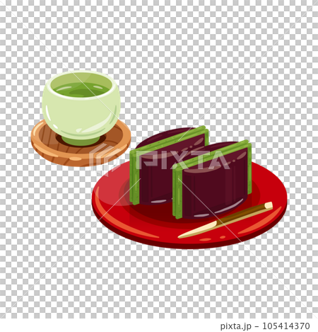 お茶　鯨羊羹　よもぎ 105414370